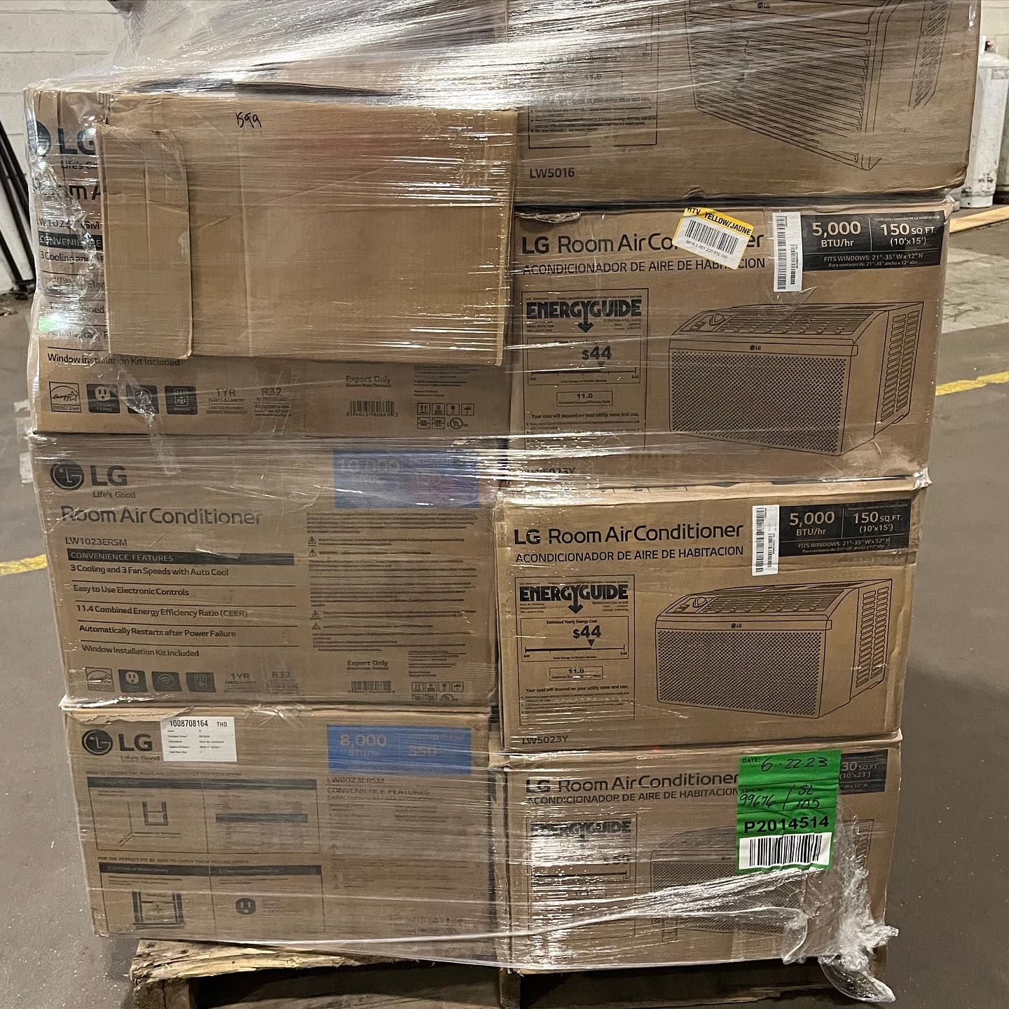 AC Pallets | Bulk air conditioners | Wholesale Air conditioner Pallets