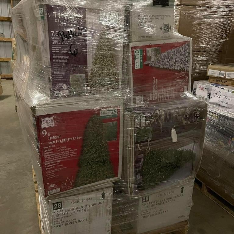 Bulk Christmas Trees Pallet