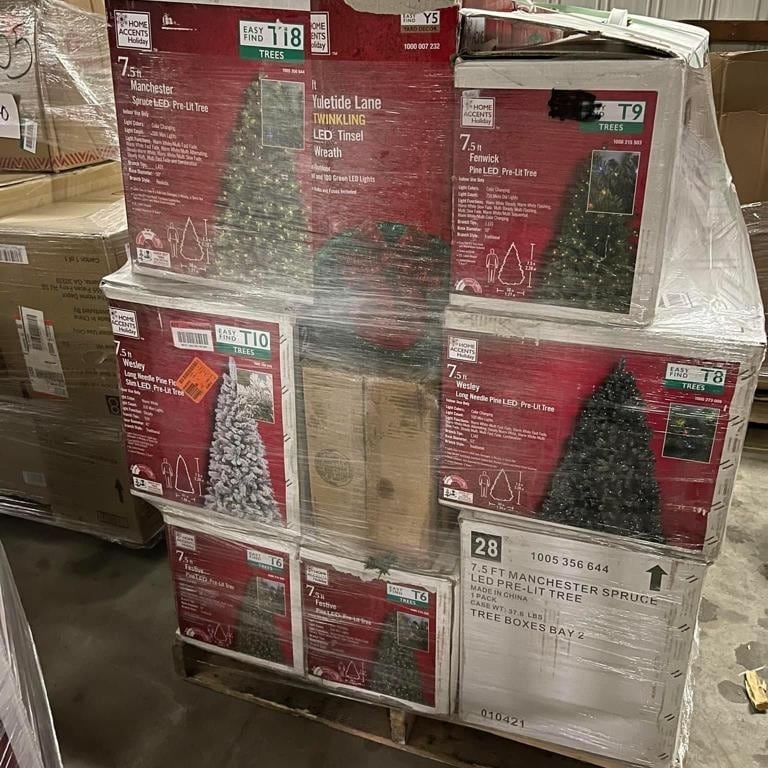 Bulk Christmas Trees Pallet