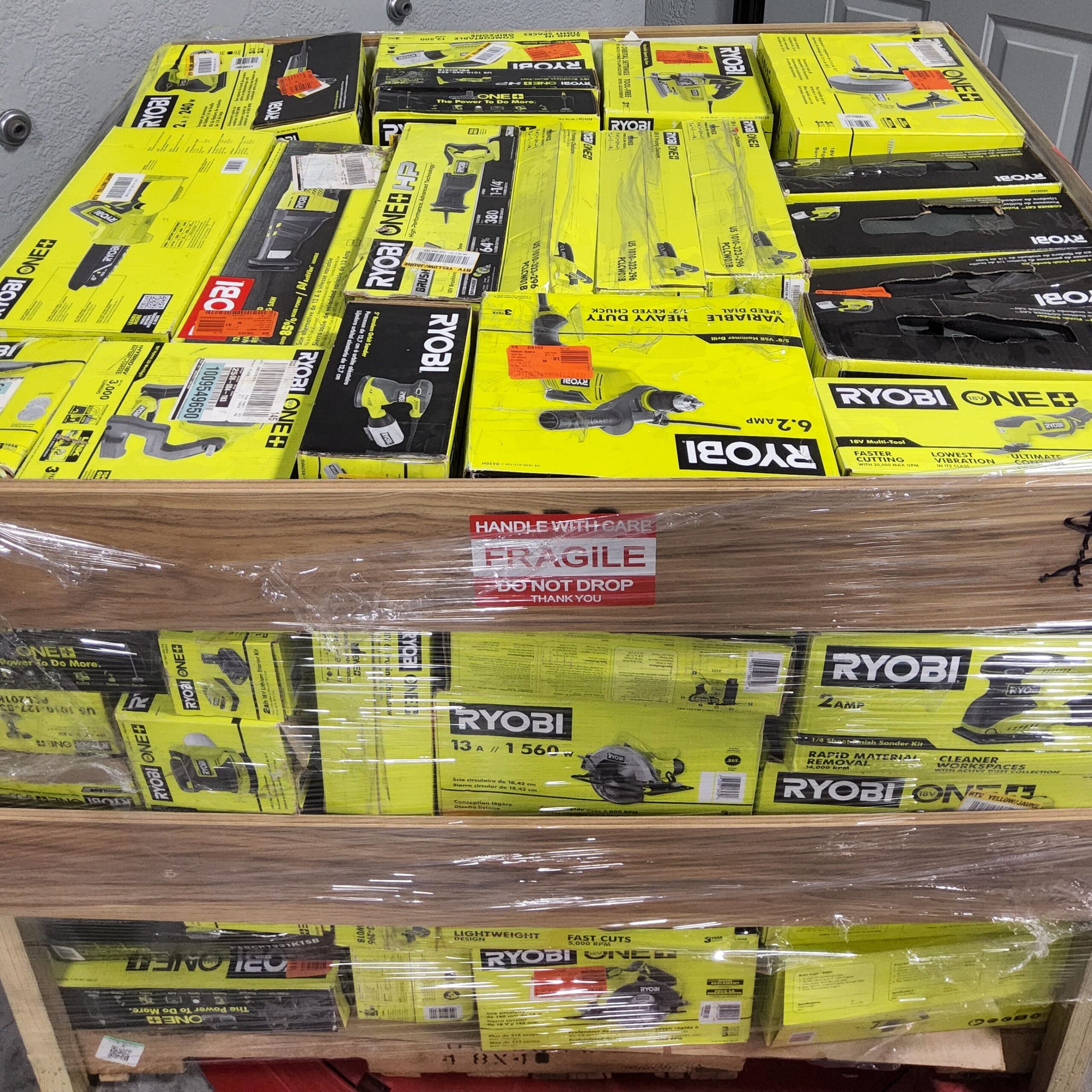 wholesale ryobi tools pallets