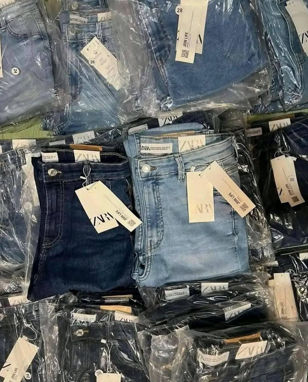 Zara jean clothes pallets for sale