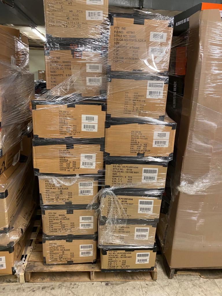 Tactical clothing pallets wholesale for sale