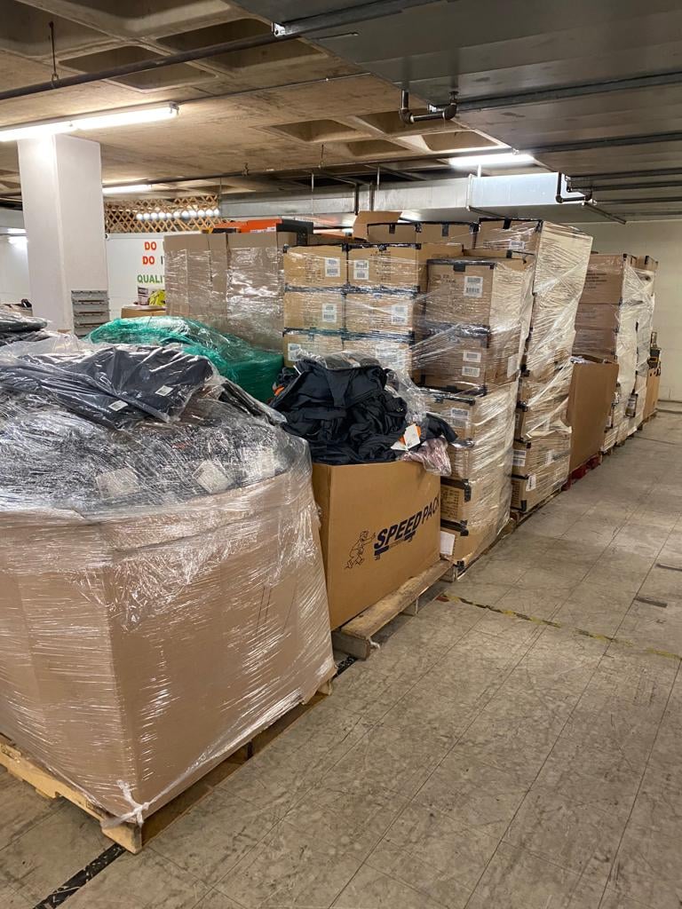 Tactical clothing pallets wholesale for sale