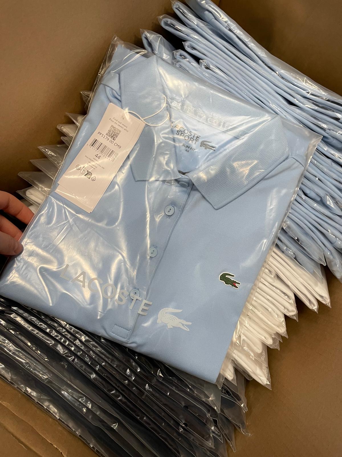 Wholesale men Lacoste Polo Shirts liquidation Pallet
