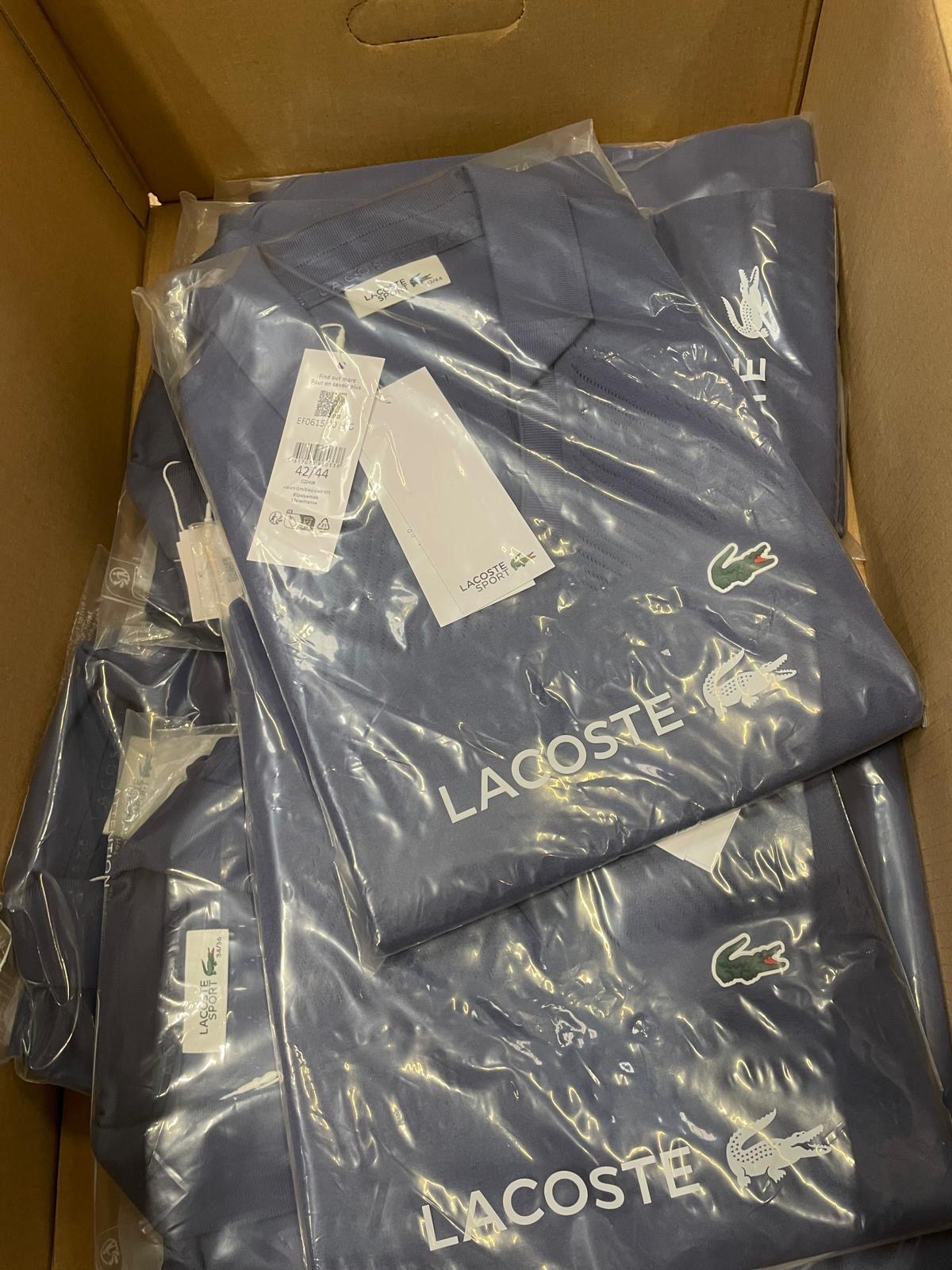Wholesale men Lacoste Polo Shirts liquidation Pallet