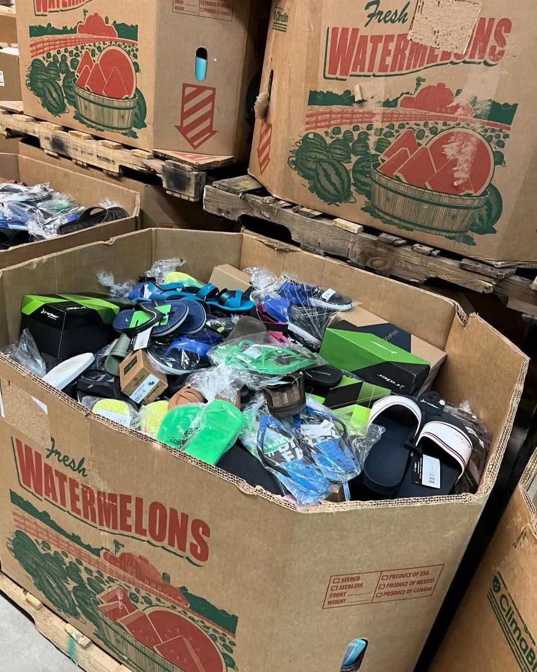 flip flops wholesale bulk pallets for sale