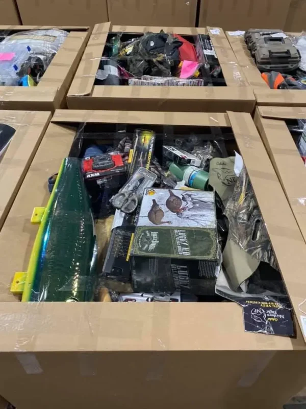 Fishing gear Liquidation Pallets for sale