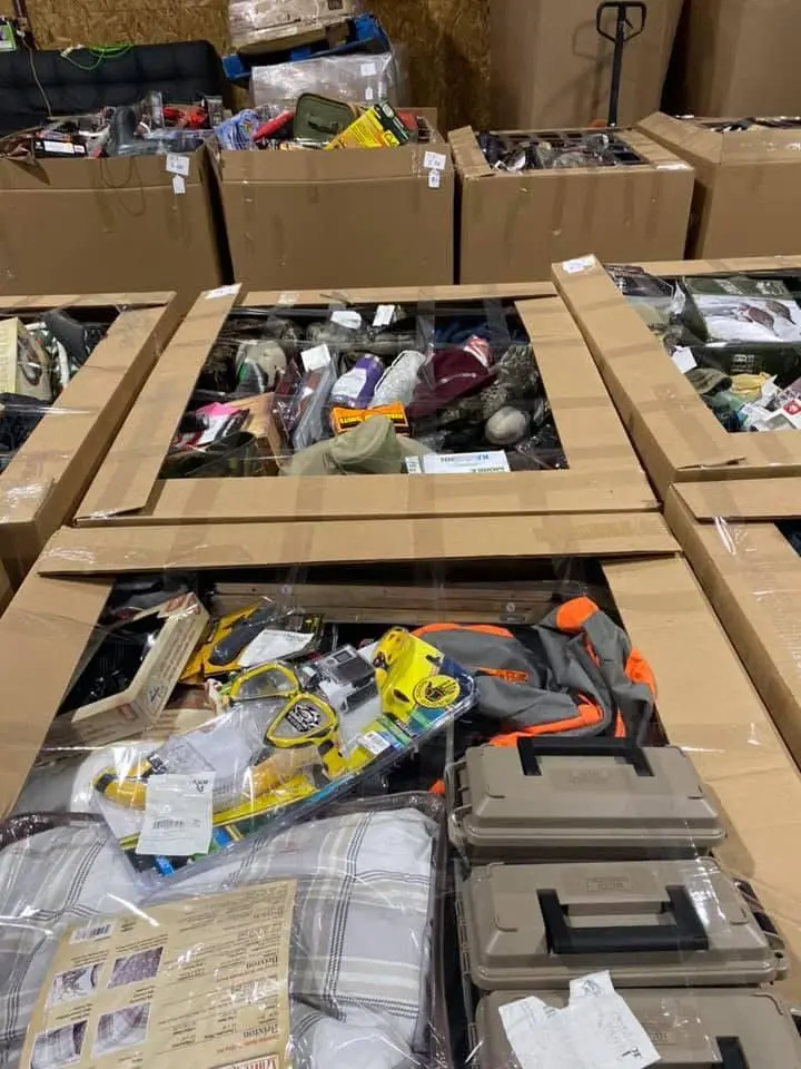 Fishing gear Liquidation Pallets for sale