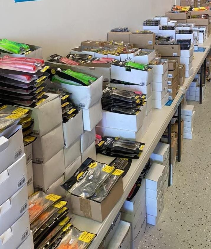 Fishing gear Liquidation Pallets for sale