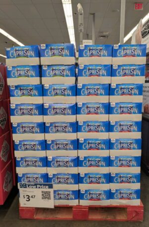 Capri sun liquidation wholesale pallet for sale