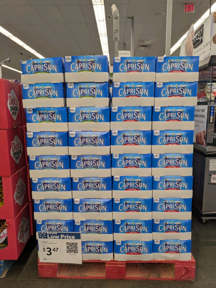 Capri sun liquidation wholesale pallet for sale