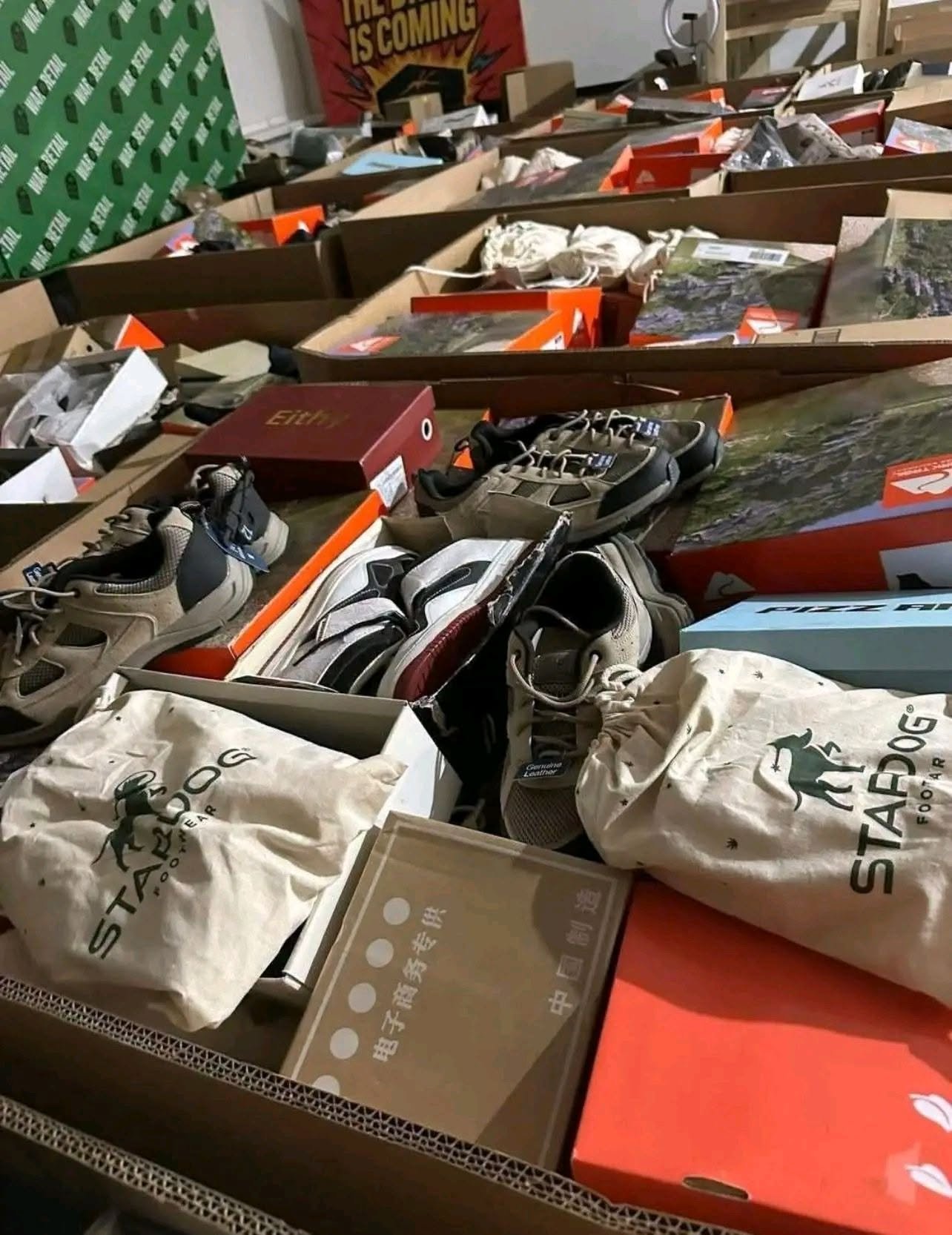 Wholesale designer footwear pallets
