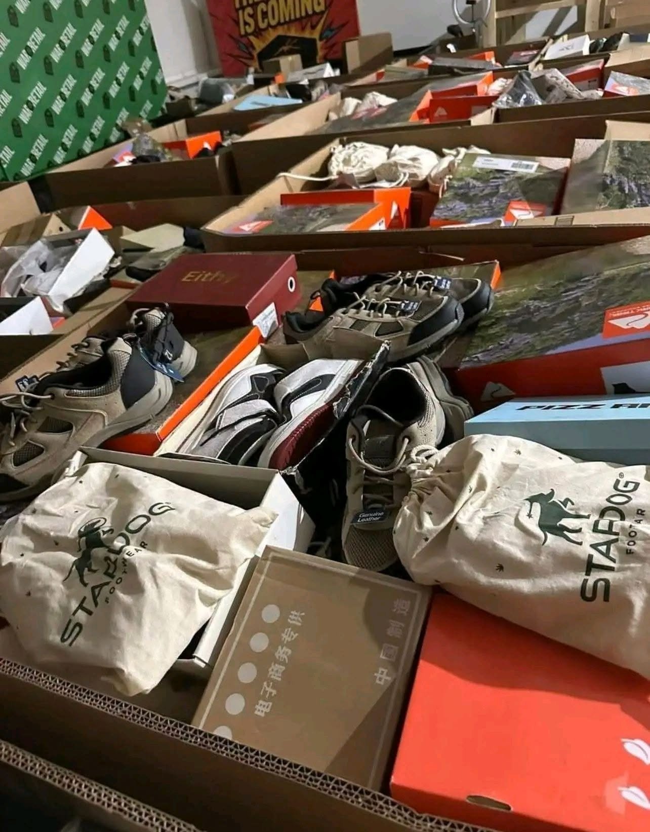 Wholesale designer footwear pallets