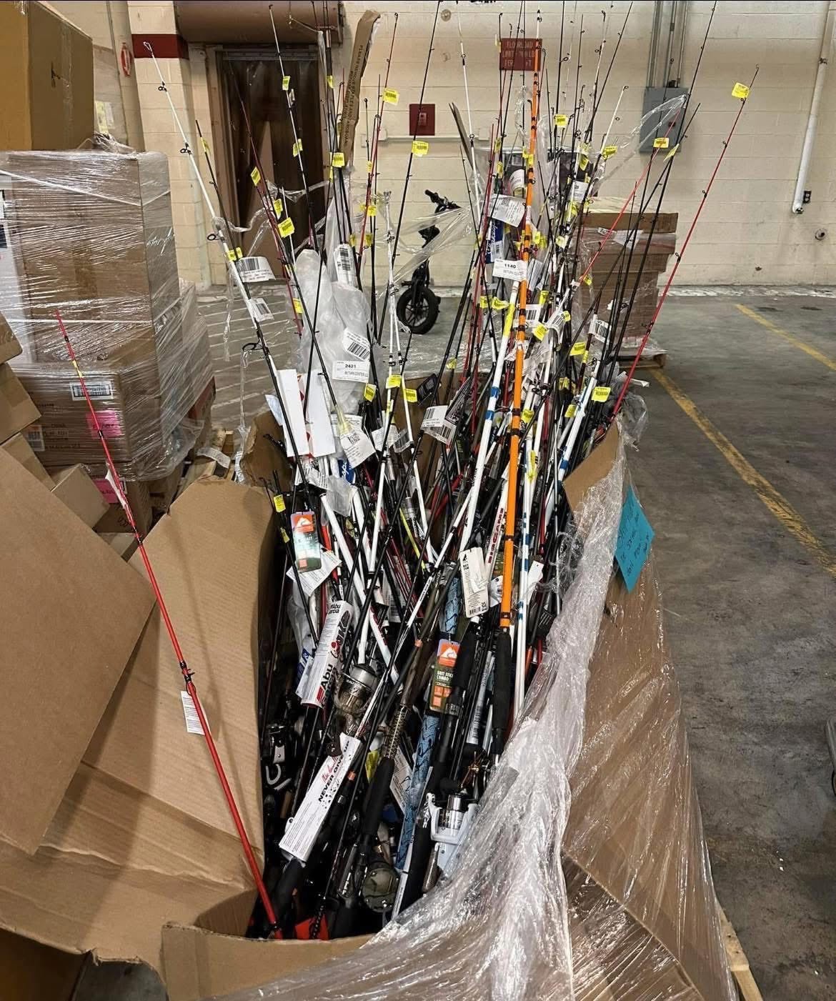 Fishing Rods Wholesale Pallets for sale