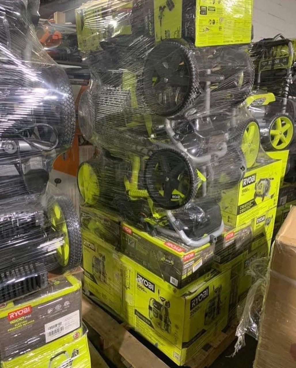 Ryobi Pressure Washer liquidation Pallets for sale