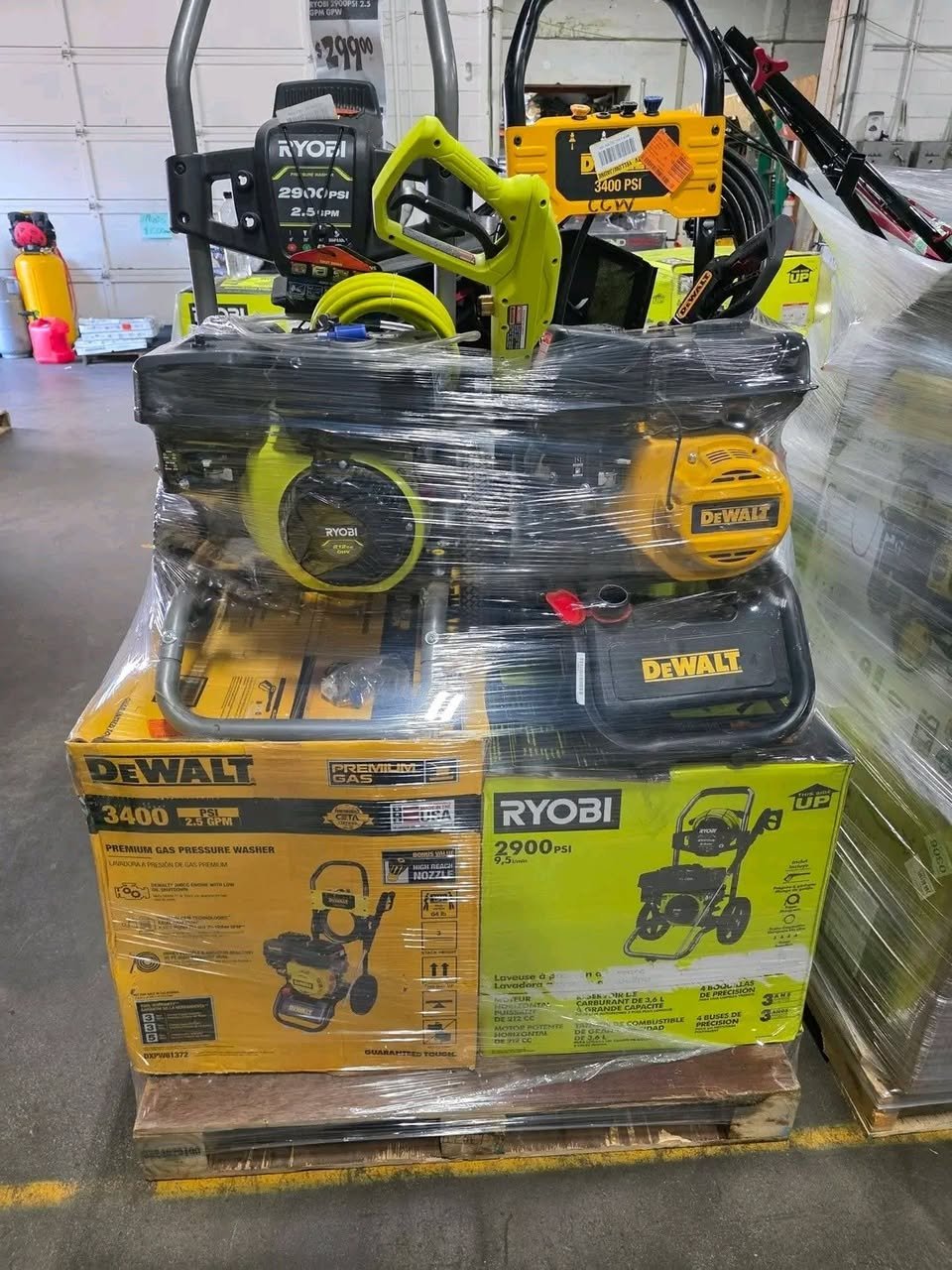 buy Pressure washers pallets wholesale for sale
